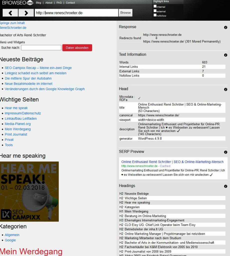 Browseo Screenshot